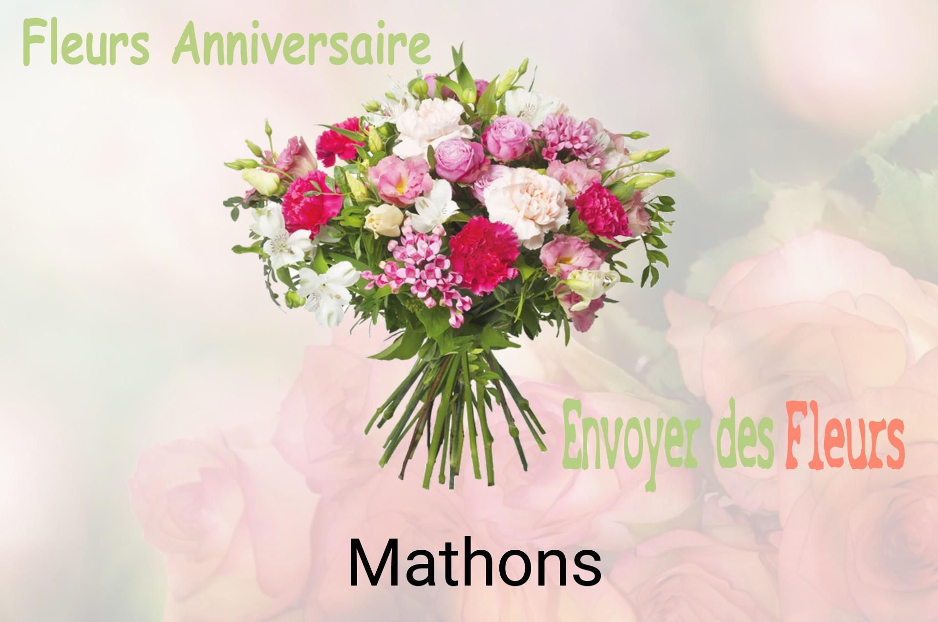 Bouquet de fleurs d’anniversaire livré à Mathons